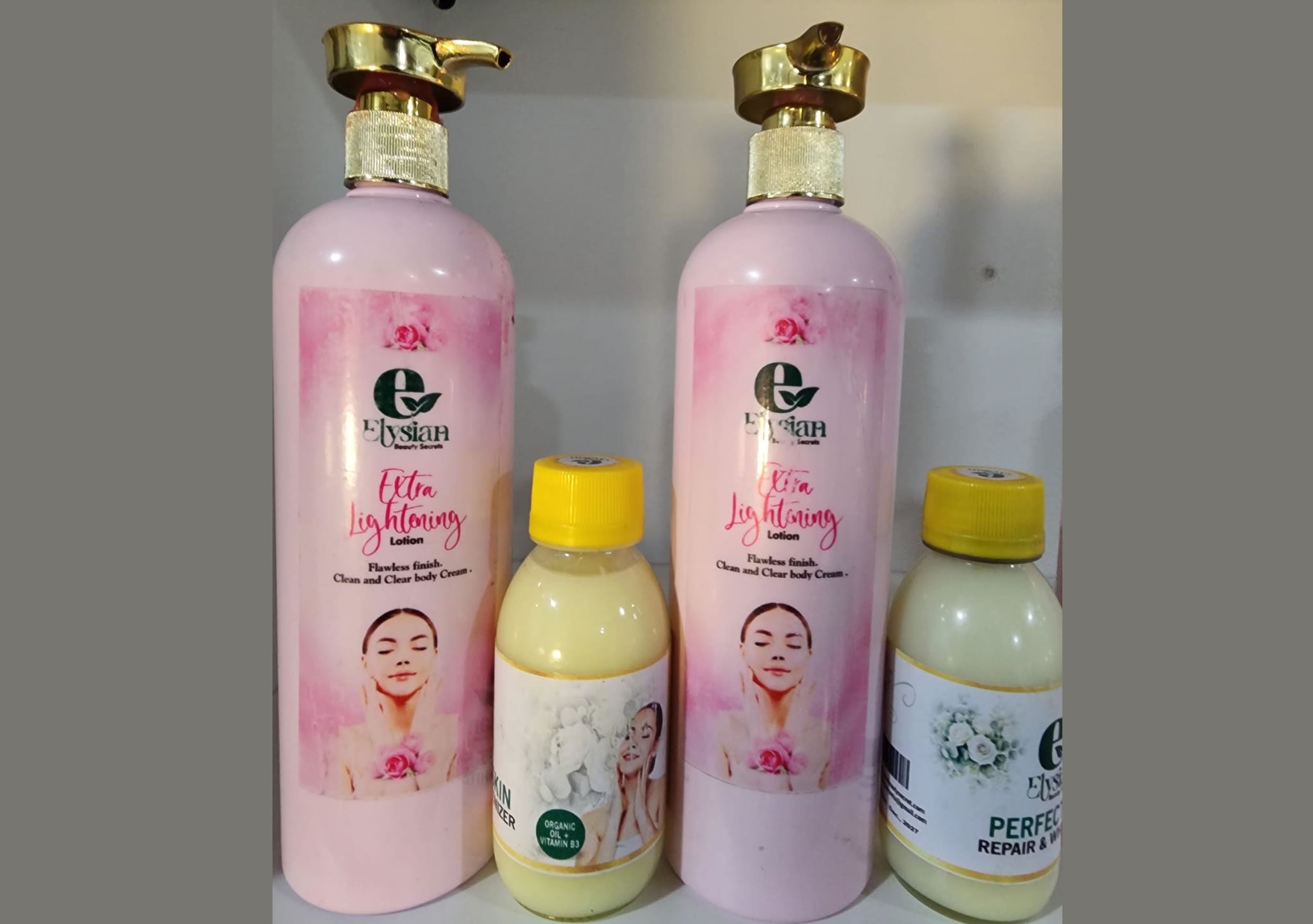 Extra Strong Light Clean & Clear Body Cream + Body Milk Duo